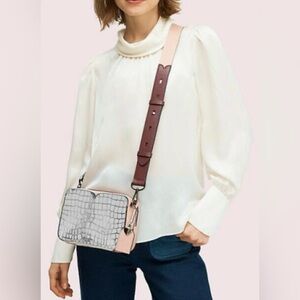 Kate spade candid camera bag shiny croc